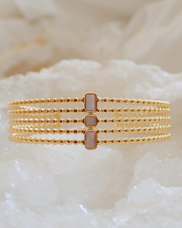 Mother Of Pearl Eden Cuff Bracelet