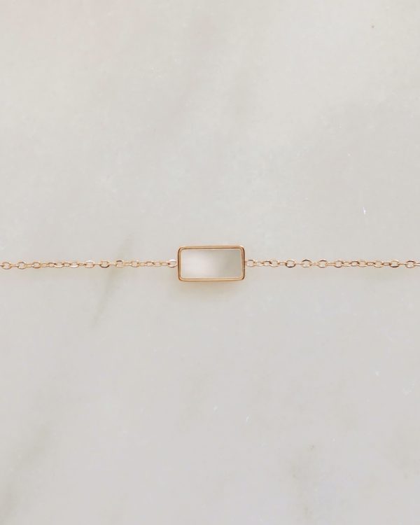 Pearl Luster Bar Bracelet