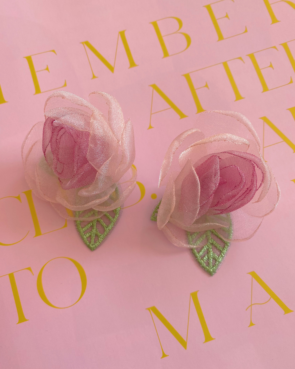 Rose Petal Earrings