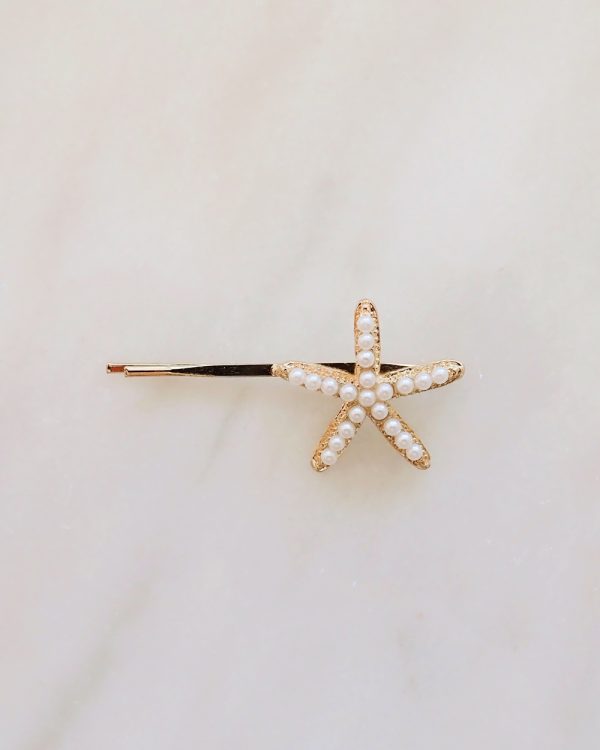 Starfish Pearl Hair Clip