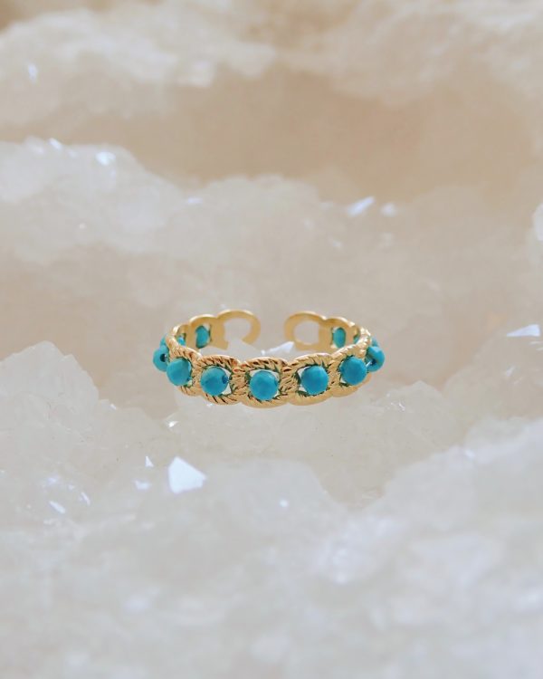 Turquoise Woven Ring