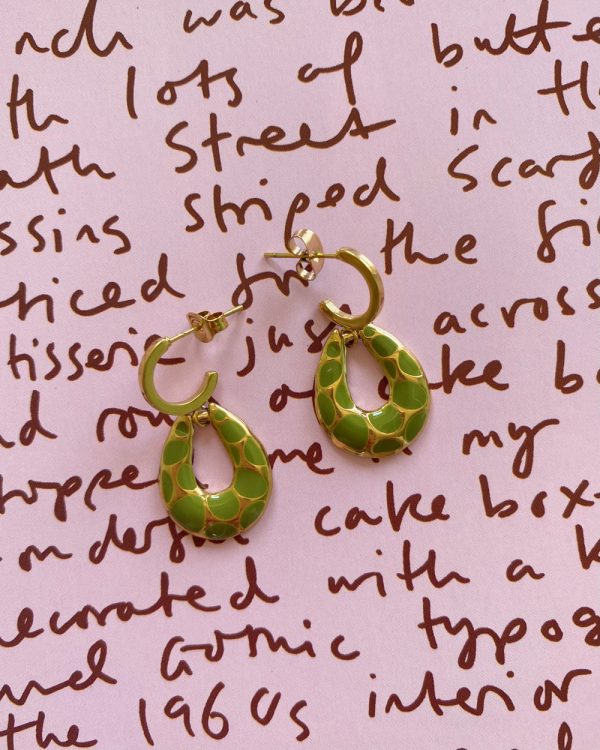 Verdant Enamel Earrings