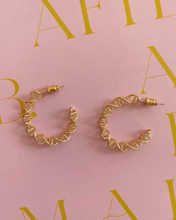 Wavy Sunburst Hoop Earrings