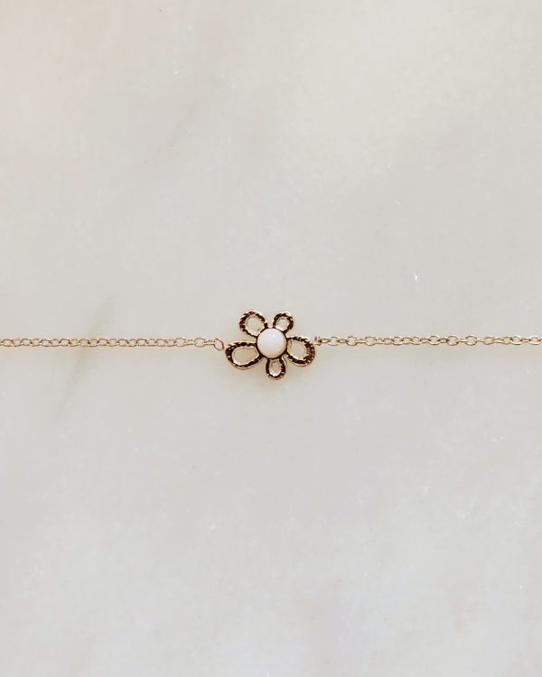 White Agate Soul Flower Anklet