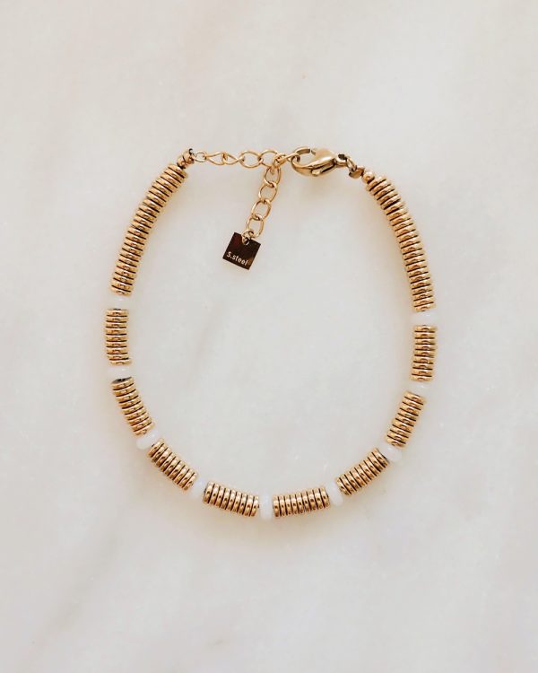 White Agate Sunlit Bracelet