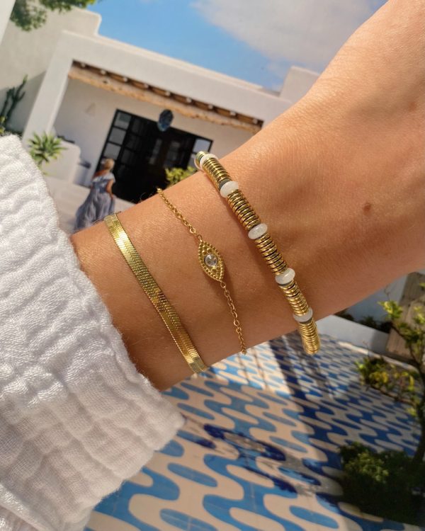 White Agate Sunlit Bracelet