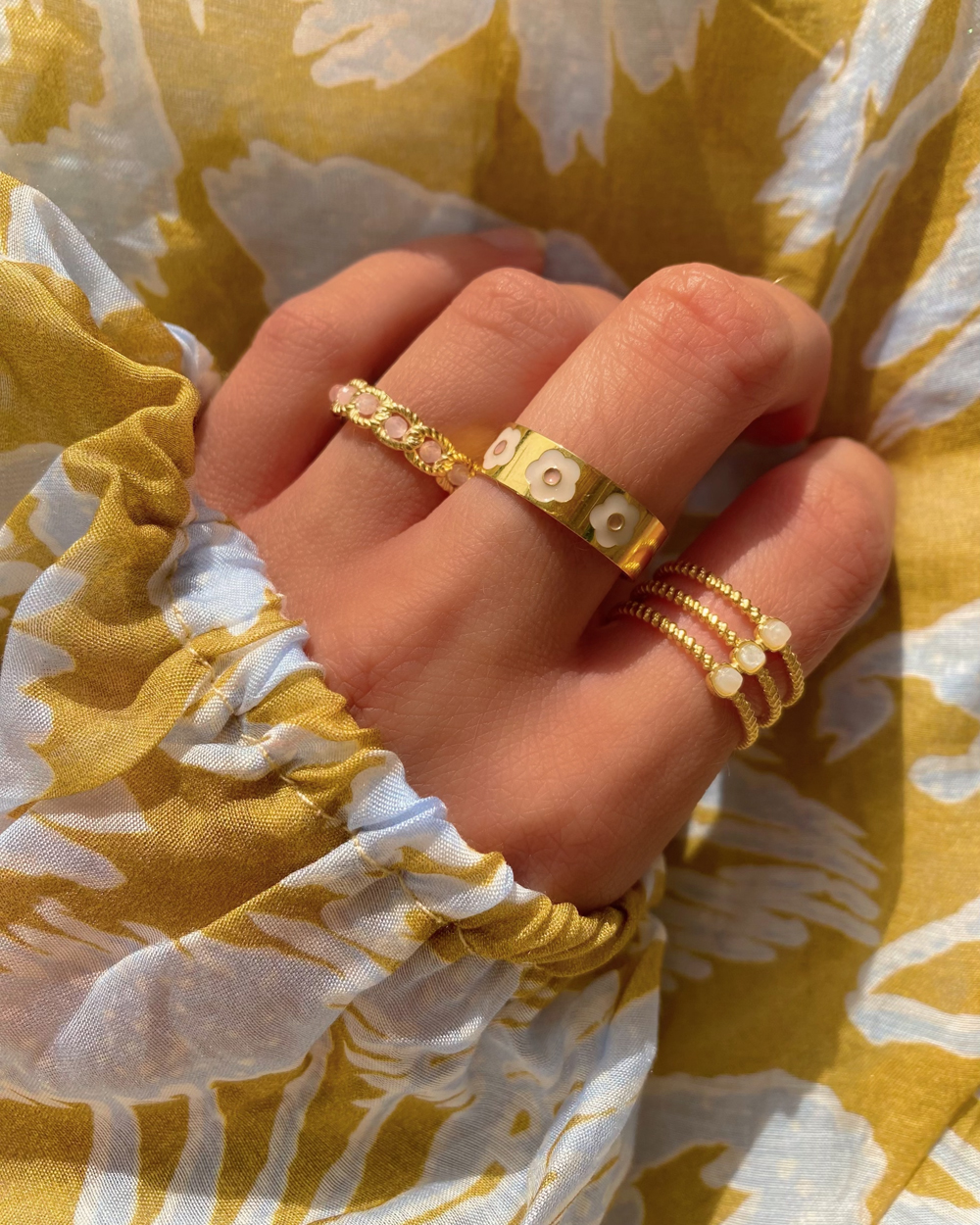 White Blossom Ring