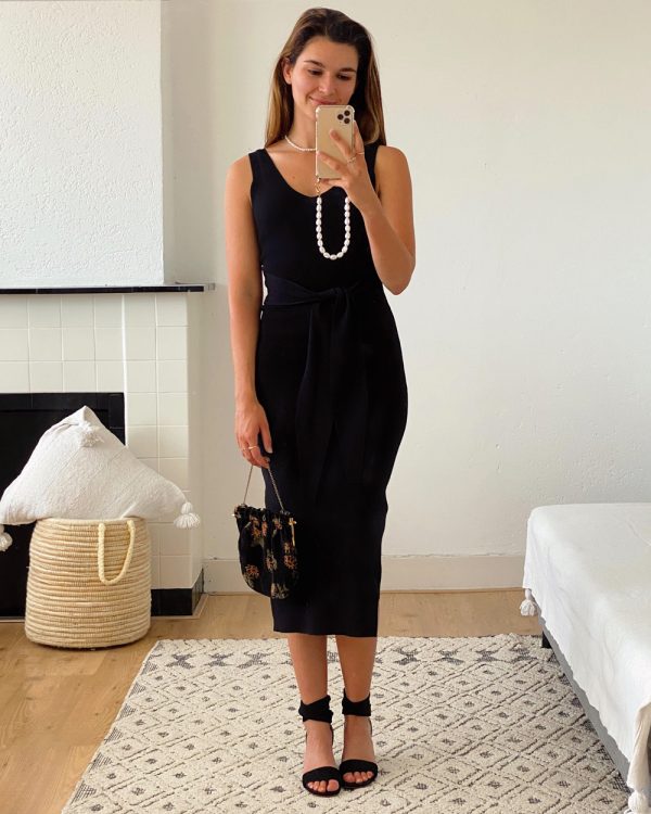 Midi Knit Dress Latte
