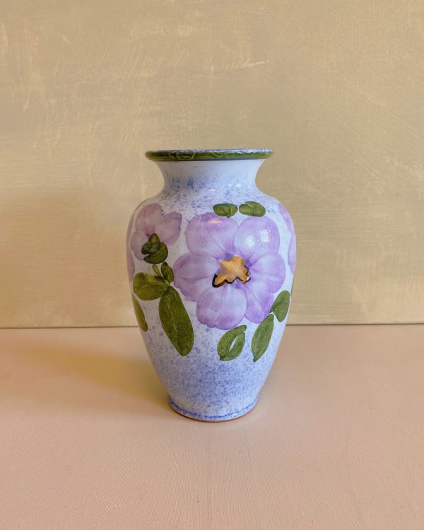Vintage Purple Flower Vase