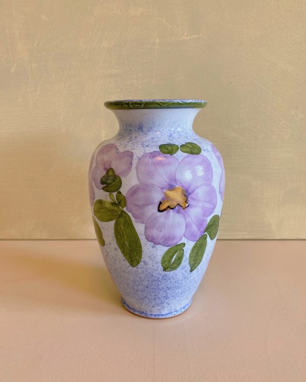 Vintage Purple Flower Vase