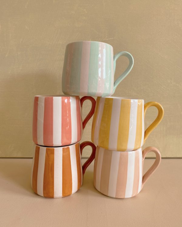 Hand Painted Ceramic Circus Mug