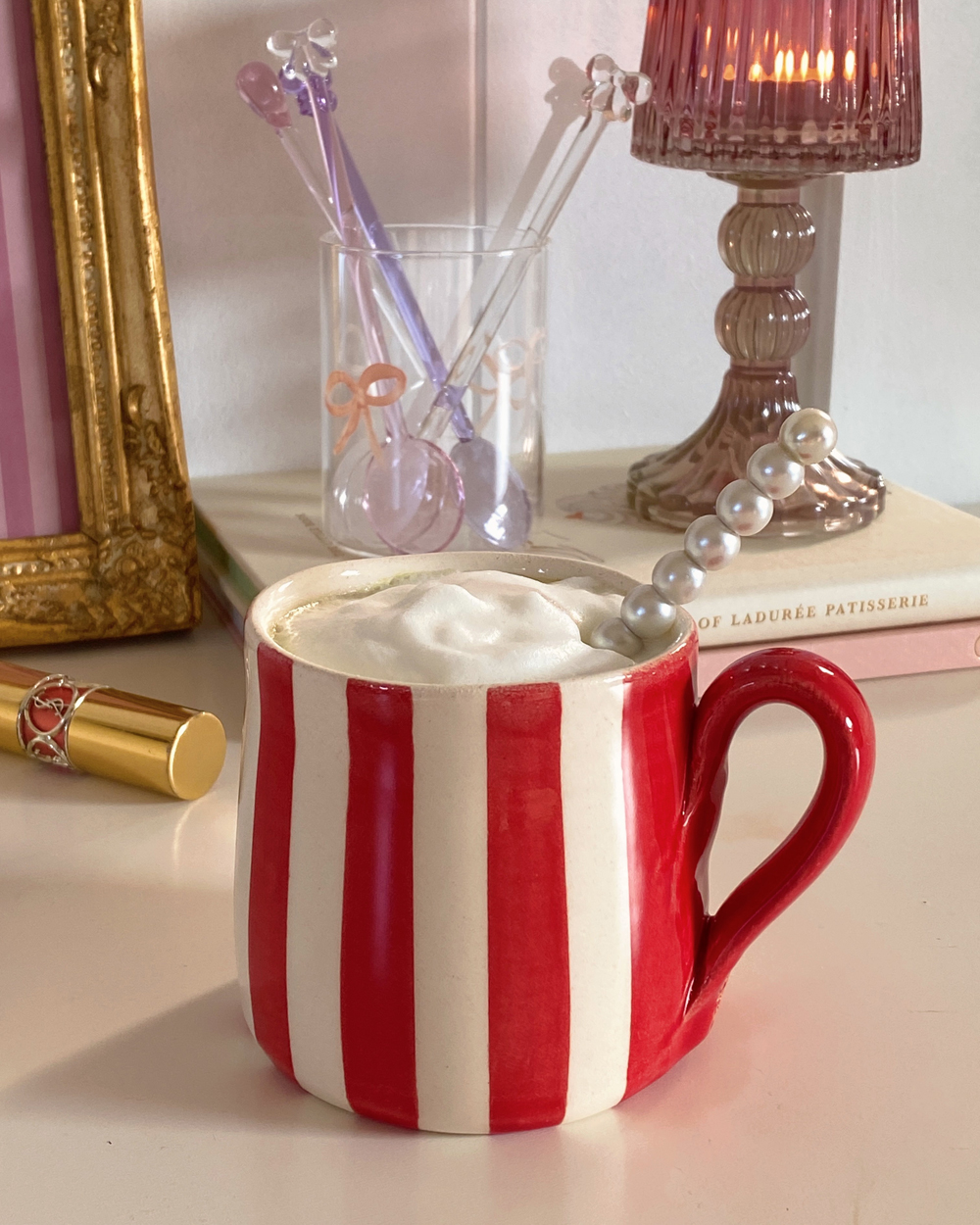 Hand Painted Ceramic Circus Mug