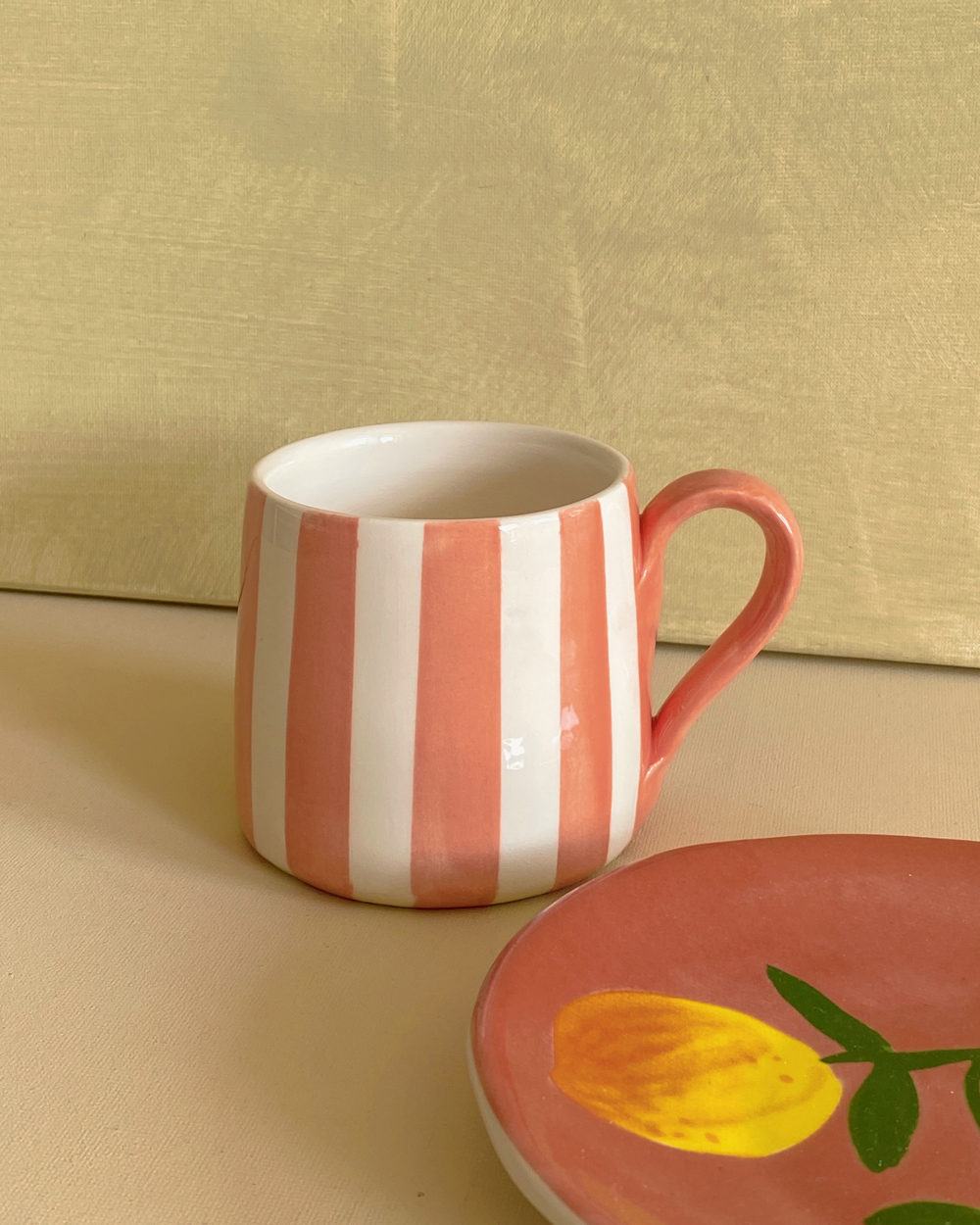 Hand Painted Ceramic Circus Mug