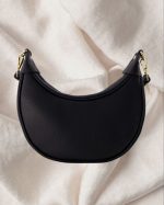 Leather Half Moon Bag