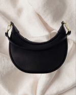Leather Half Moon Bag