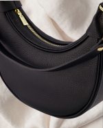 Leather Half Moon Bag