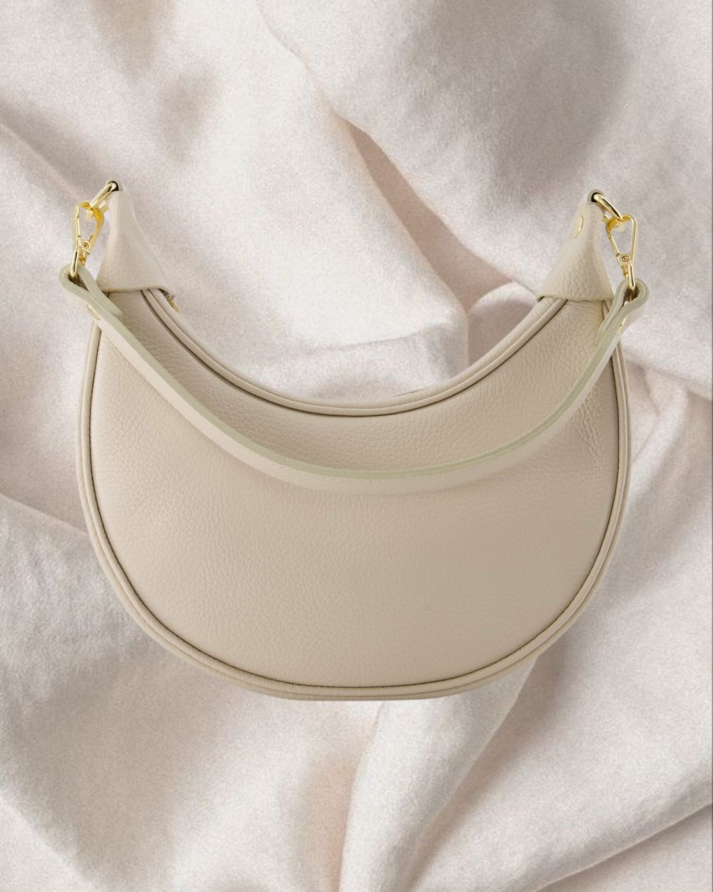 Leather Half Moon Bag