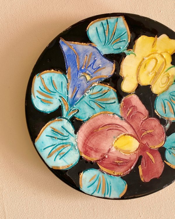 Vintage Vallauris Bonbonniere Flower Plate