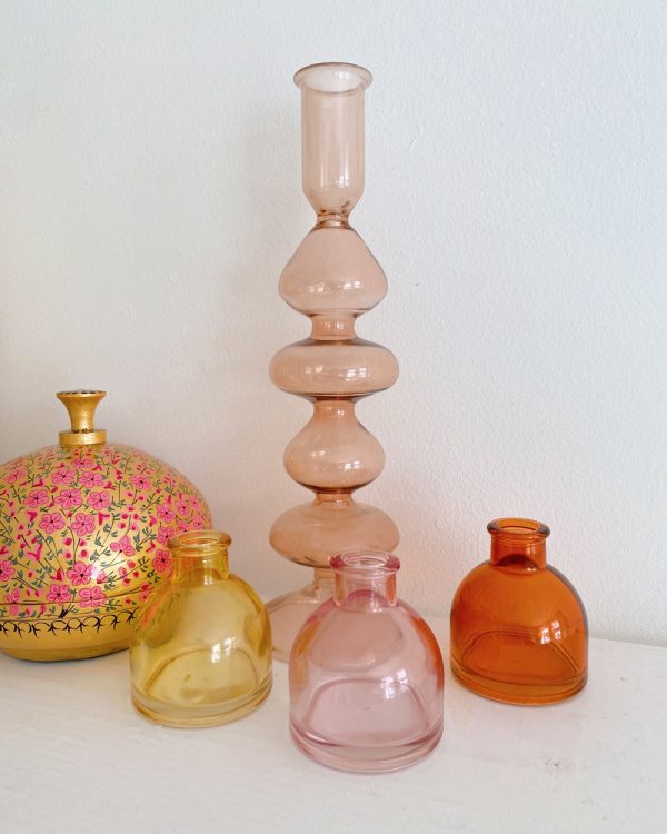 Autumn Spice Glass Vase Set