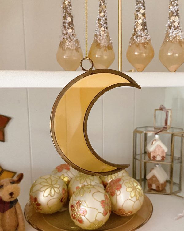 Dreamy Glass Moon Hanger