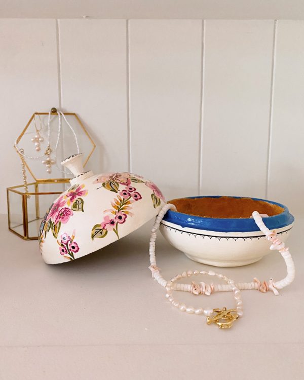 Hand Painted Butterfly Garden Jewelry Box
