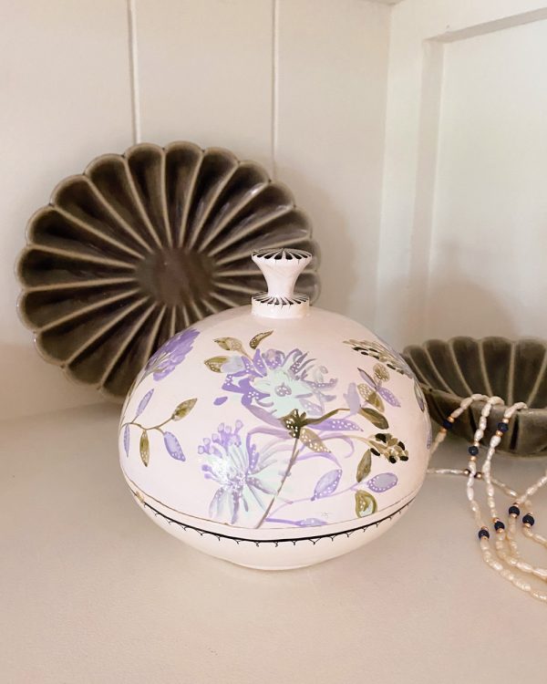 Hand Painted Lavender Mist Jewelry Box