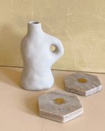 Sculptural Greige Vase