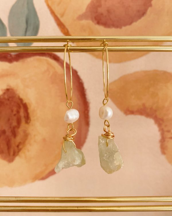 Freshwater Pearl Pastel Quartz Earrings
