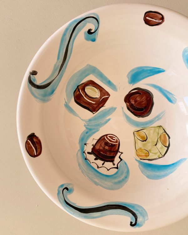 Vintage Hand Painted Bonbon Bowl