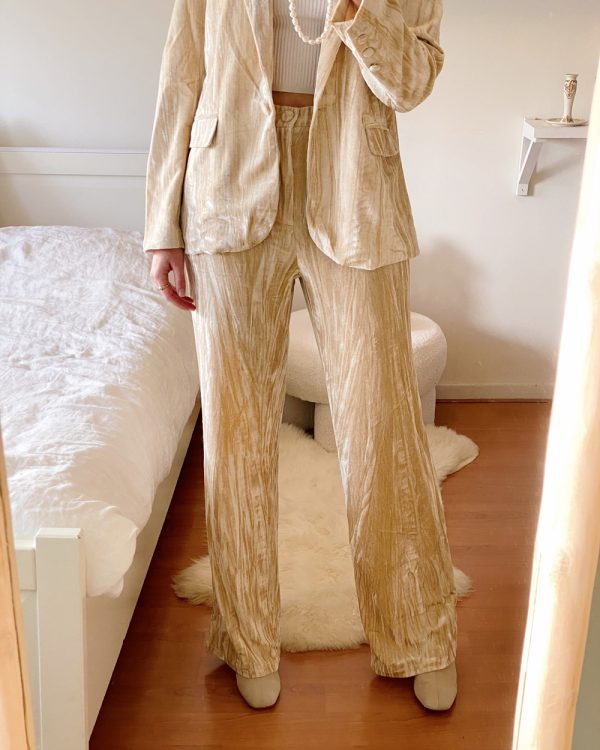 Cascade Velvet Tailored Trousers