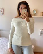Fluffy Off Shoulder Top