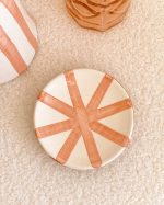 Hand Painted Ceramic Circus Rose Plate Petite