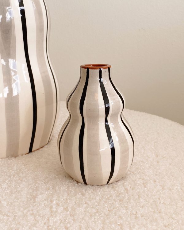 Hand Painted Ceramic Gourd Petite Vase