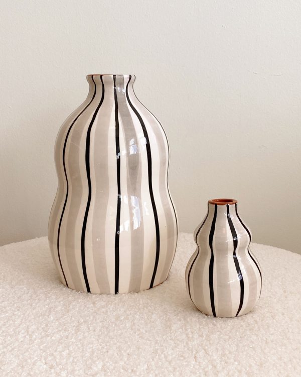Hand Painted Ceramic Gourd Vase