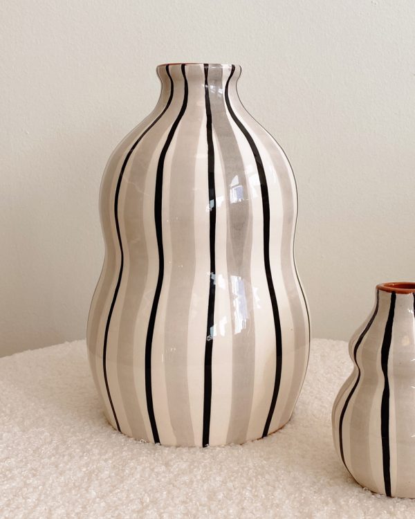 Hand Painted Ceramic Gourd Vase