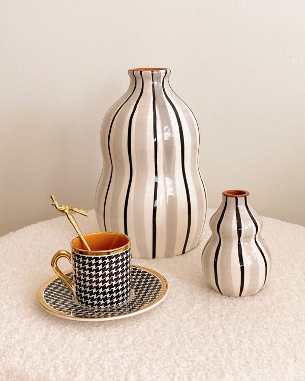 Hand Painted Ceramic Gourd Vase