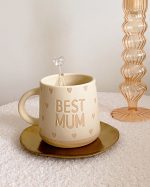 Best Mum Neutral Heart Mug