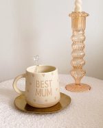 Best Mum Neutral Heart Mug