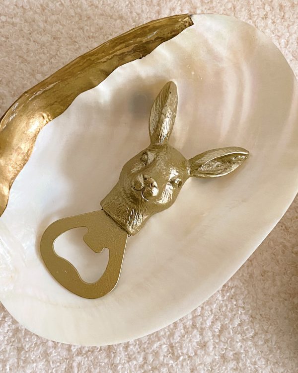 Gold Hare Bottle Opener