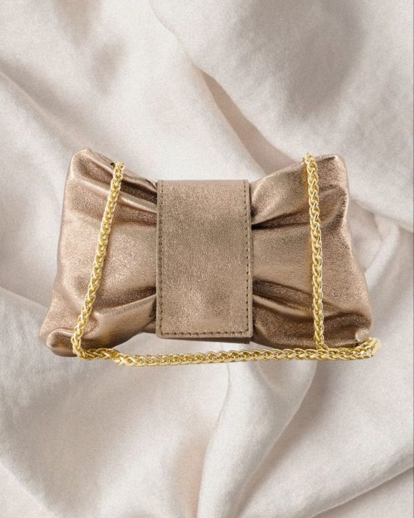 Leather Bow Bag