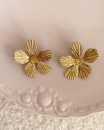 Citrine Flower Earrings