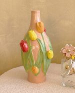 Soft Pink Tulip Vase
