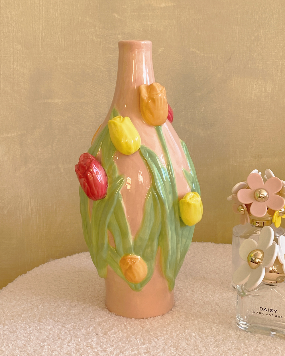Soft Pink Tulip Vase