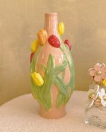 Soft Pink Tulip Vase