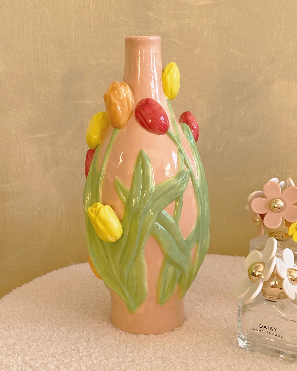 Soft Pink Tulip Vase