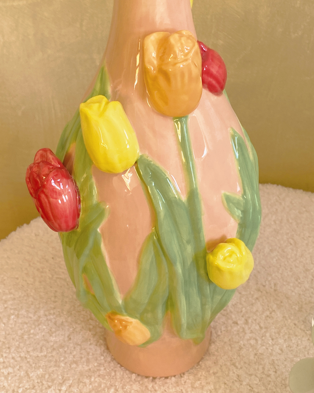 Soft Pink Tulip Vase