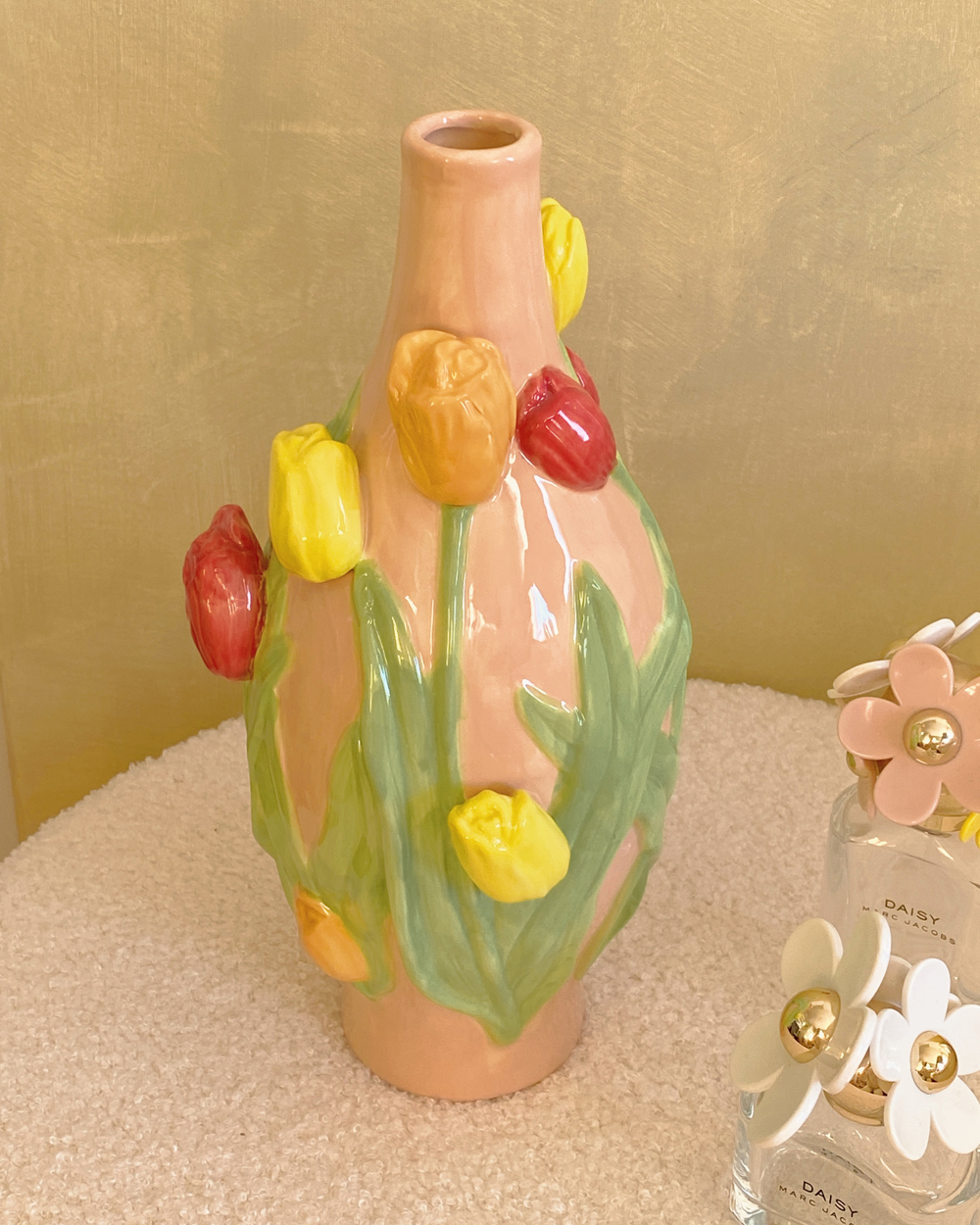 Soft Pink Tulip Vase