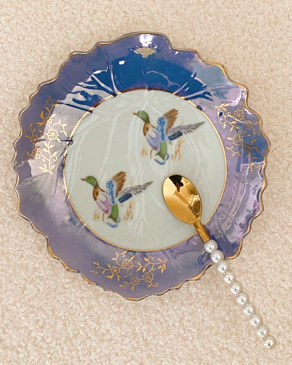 Vintage Flying Duck Decorative Plate
