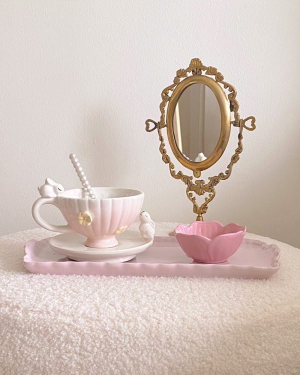Bunny Floral Cup Saucer Set