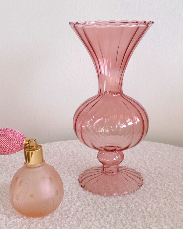 Pink Bonbon Glass Vase